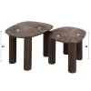 WoonStijl Salontafel set van 2 vierhoekig Maya teak
