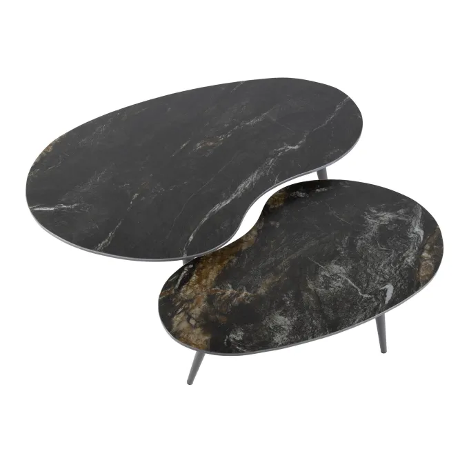 WoonStijl Salontafel set van 2 niervormig fossil