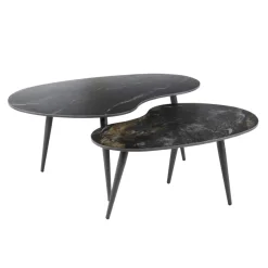 WoonStijl Salontafel set van 2 niervormig fossil