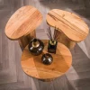 WoonStijl Salontafel Shape set van 3 acacia