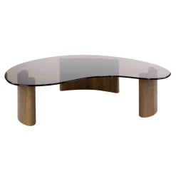 WoonStijl Salontafel Tinto organisch 130cm Brons glas