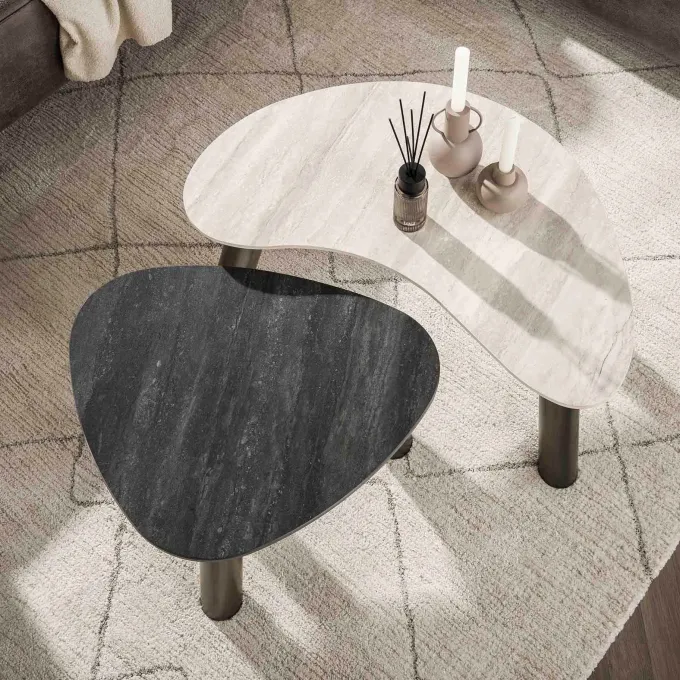 WoonStijl Salontafel Twin organisch set van 2 salontafels