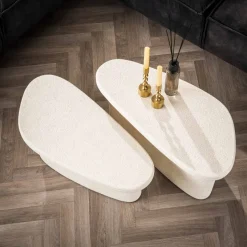 WoonStijl Salontafel XL stone organisch set van 2