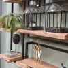 WoonStijl Set Wandplanken Live Edge Medium - Industrieel Acaciahout