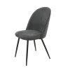 WoonStijl Stoel Boog boucle ronde rug grijs