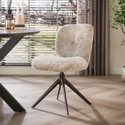 WoonStijl Stoel Comfort draaibaar Alura zand-bruin frame