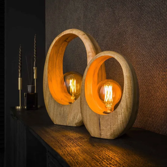 WoonStijl Tafellamp Arch wood L