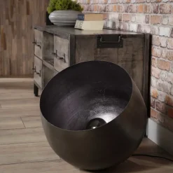 WoonStijl Tafellamp Ø50 basket XL Zwart nikkel