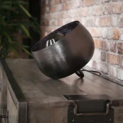 WoonStijl Tafellamp Ø28 basket / Zwart nikkel