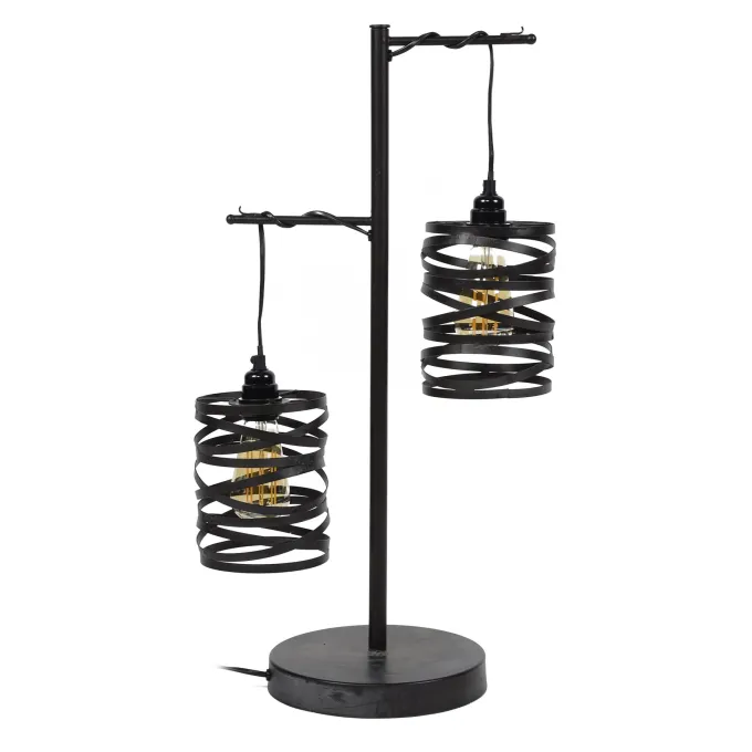 WoonStijl Tafellamp 2L spindle / Slate grey