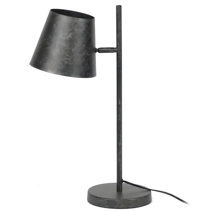 WoonStijl Tafellamp 1L verstelbare metalen kap / Charcoal