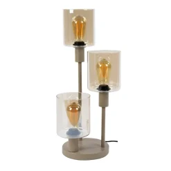 WoonStijl Tafellamp Sepiora 3-lichts Beige