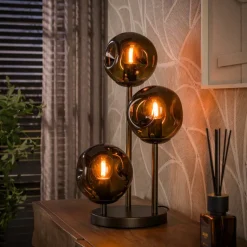 WoonStijl Tafellamp Stellar 3-lichts Sienna bruin