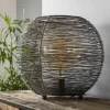 WoonStijl Tafellamp Ø40 web XL Zwart Nikkel