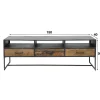 WoonStijl TV meubel Blend met 3 laden - Industrieel Design