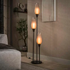 WoonStijl Vloerlamp cocoon Sienna bruin-frosted