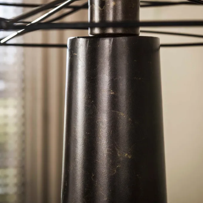 WoonStijl Vloerlamp Curl 1-lichts Urban bruin
