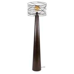 WoonStijl Vloerlamp Curl 1-lichts Urban bruin