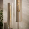 WoonStijl Vloerlamp 5L getrapt tube Beige