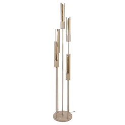 WoonStijl Vloerlamp 5L getrapt tube Beige