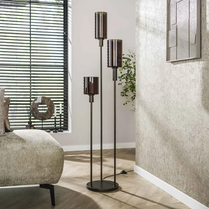 WoonStijl Vloerlamp 3L getrapt Sepiora