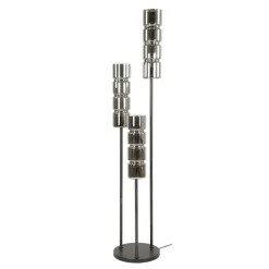 WoonStijl Vloerlamp 3L getrapt cylinder glas