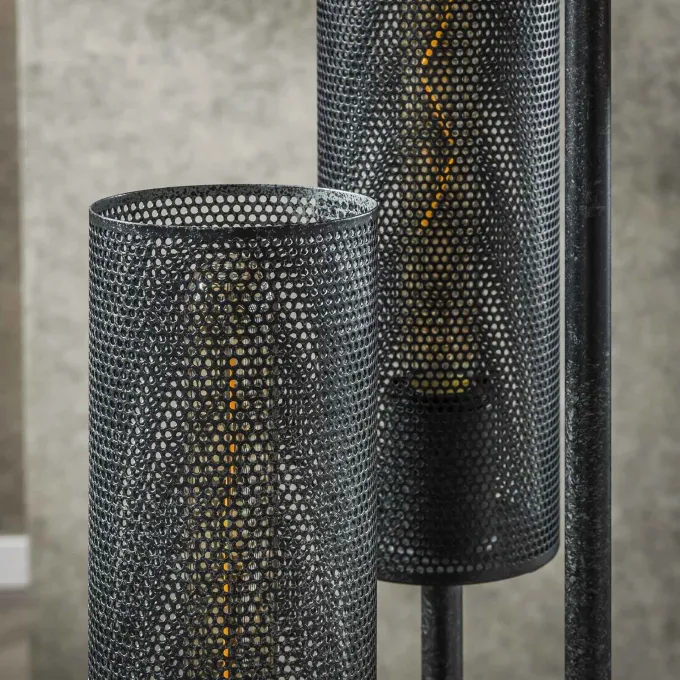 WoonStijl Vloerlamp 5L getrapt tube mesh