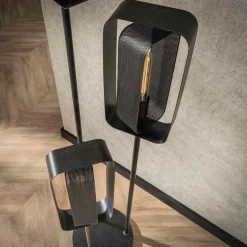 WoonStijl Vloerlamp 3L mesh rotate