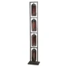 WoonStijl Vloerlamp 4L tower smoke glas-geperforeerd staal