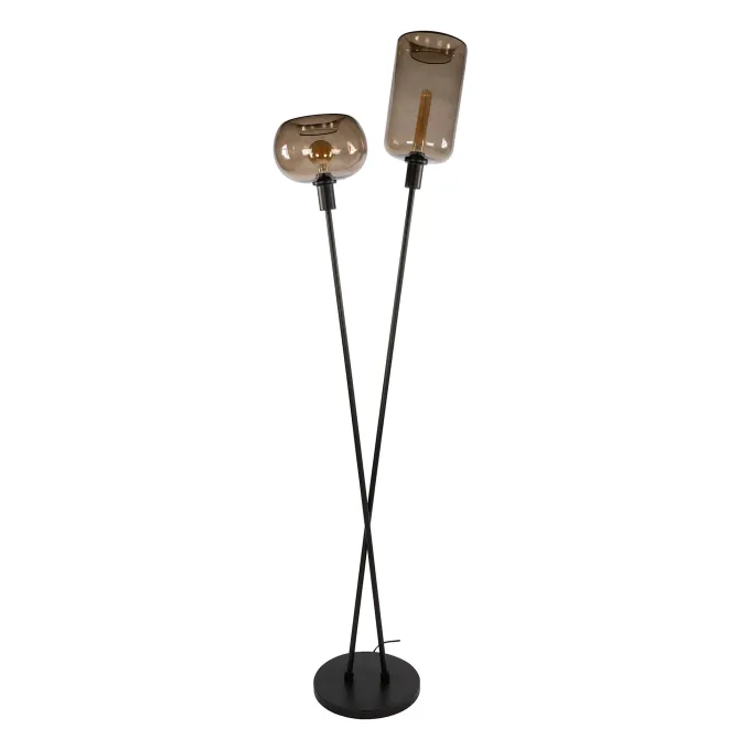 WoonStijl Vloerlamp Serene 2-lichts Sienna Bruin