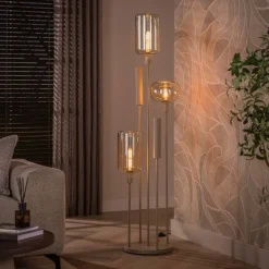 WoonStijl Vloerlamp Serene switch getrapt 2+3-lichts Beige