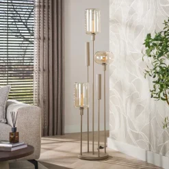 WoonStijl Vloerlamp Serene switch getrapt 2+3-lichts Beige
