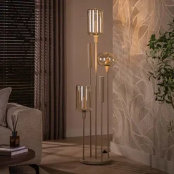 WoonStijl Vloerlamp Serene switch getrapt 2+3-lichts Beige
