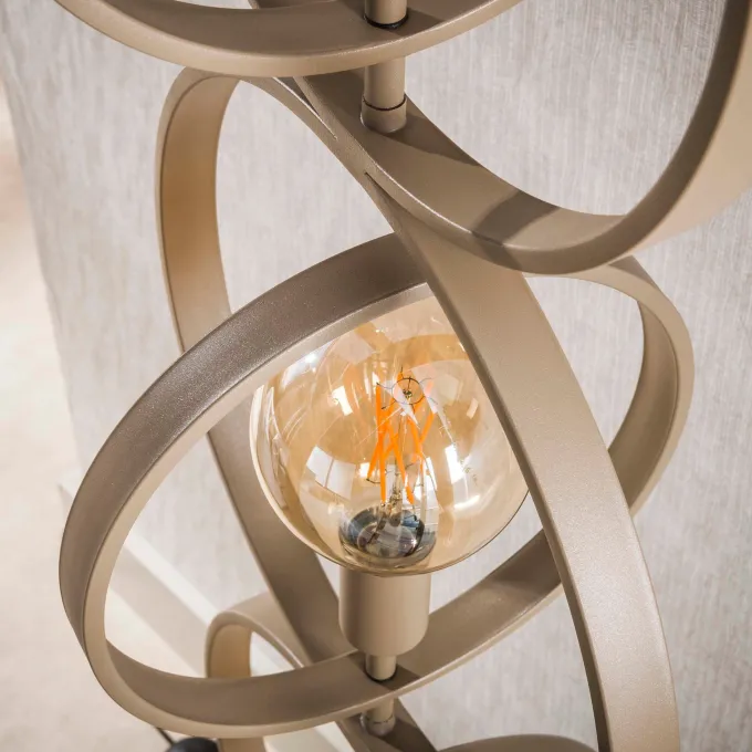 WoonStijl Vloerlamp Turn Around 4-lichts beige