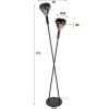 WoonStijl Vloerlamp Wings 2-lichts