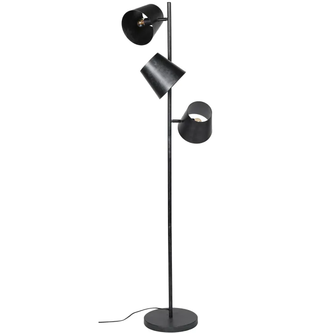 WoonStijl Vloerlamp 3x Kinetic / Charcoal