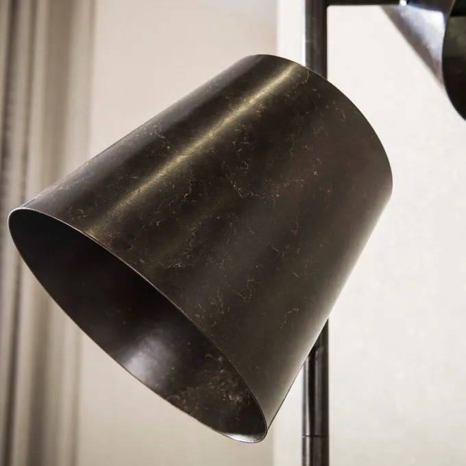 WoonStijl Vloerlamp 3x Kinetic urban bruin