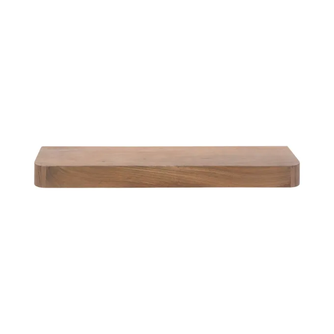 WoonStijl Wandplank Carve 100 cm acacia bruin
