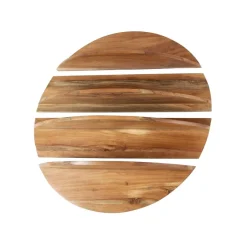 WoonStijl Wandschap 4-delig rond acacia