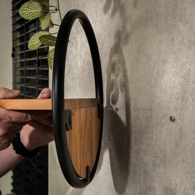 WoonStijl Wandschap round set van 3