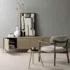 Woood Anka wanddeco katoen zwart/wit