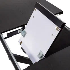 Woood Arros eettafel uitschuifbaar 180-220x90cm mdf zwart