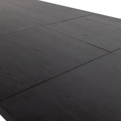 Woood Arros eettafel uitschuifbaar 180-220x90cm mdf zwart