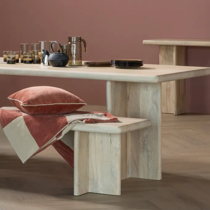 Woood Ato Eettafel 180x90 Cm Mangohout Naturel