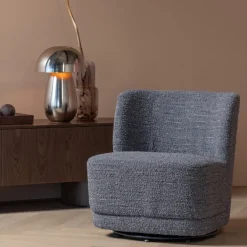 Woood Atty Draaifauteuil Grove Melange Grijs [fsc]