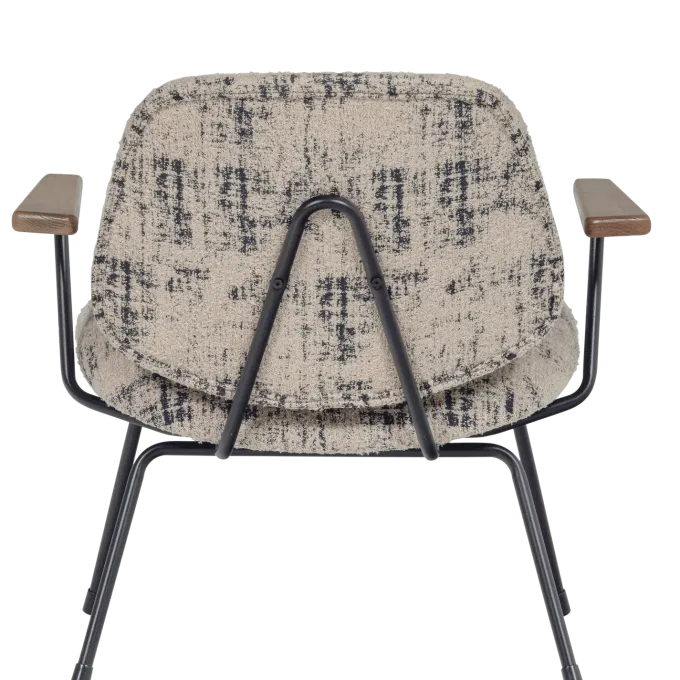 Woood Aure fauteuil chenille beige/zwart