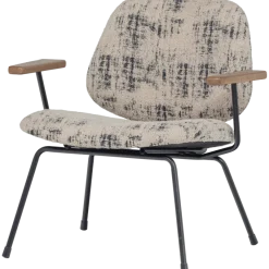 Woood Aure fauteuil chenille beige/zwart