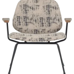 Woood Aure fauteuil chenille beige/zwart