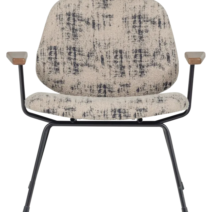 Woood Aure fauteuil chenille beige/zwart
