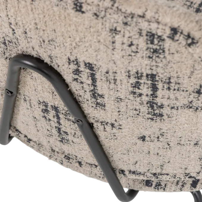 Woood Aure fauteuil chenille beige/zwart